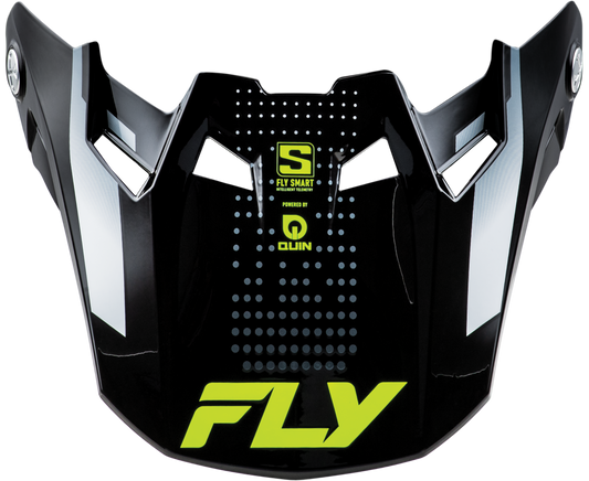 Fly Racing Formula S Carbn Protocol Visor Black Carbon/Grey/Hi-Vis Md/Lg