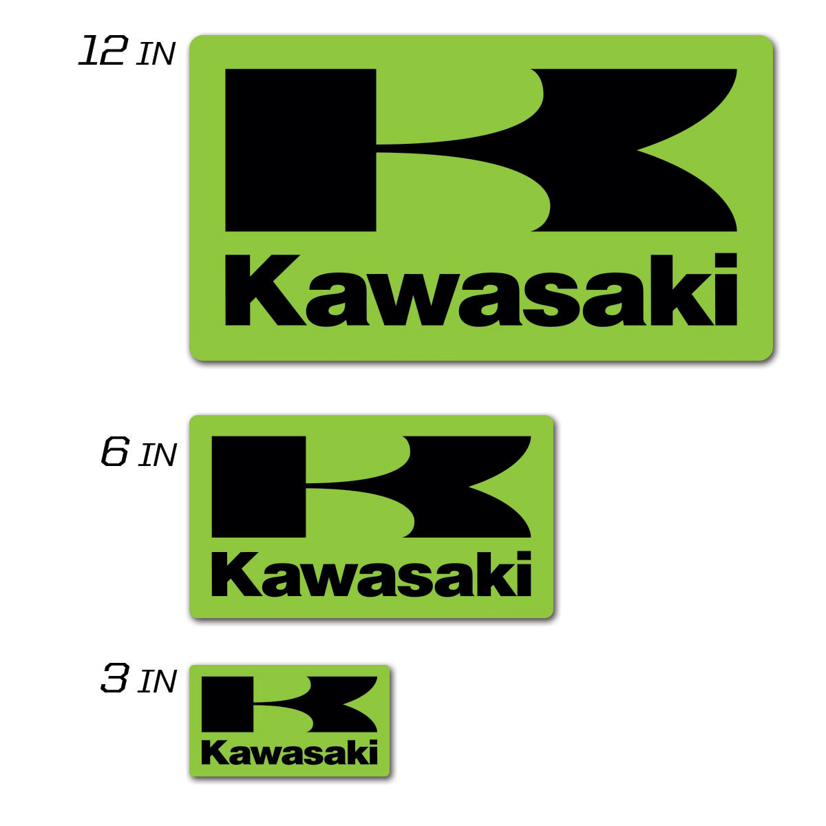 D-Cor Kawasaki Icon Decal 12"