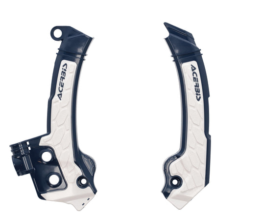 Acerbis X-Grip Frame Guard Hus Blue/White • #29796-01006