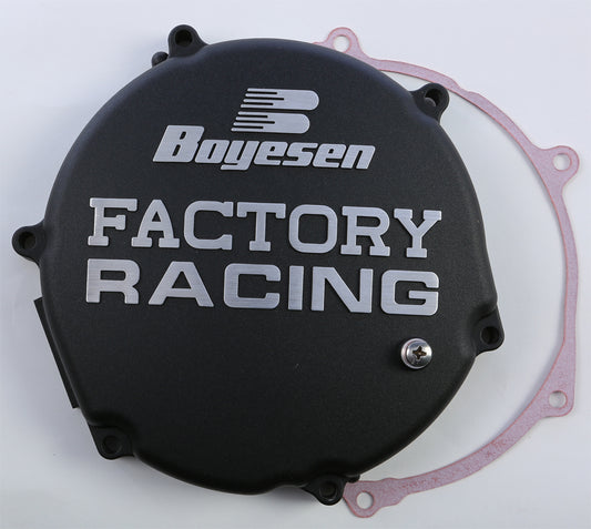 Boyesen Factory Racing Clutch Cover Black • #59-7212AB