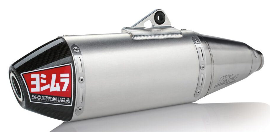 Yoshimura Rs-4 Header/Canister/End Cap Exhaust Slip-On Ss-Al-Cf