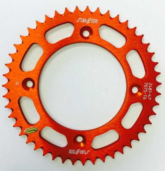 Sunstar Rear Sprocket Aluminum 47T-428 Org Husq/Ktm