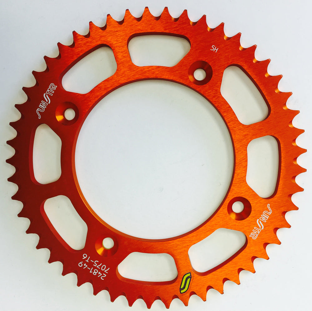 Sunstar Rear Sprocket Aluminum 49T-428 Org Husq/Ktm