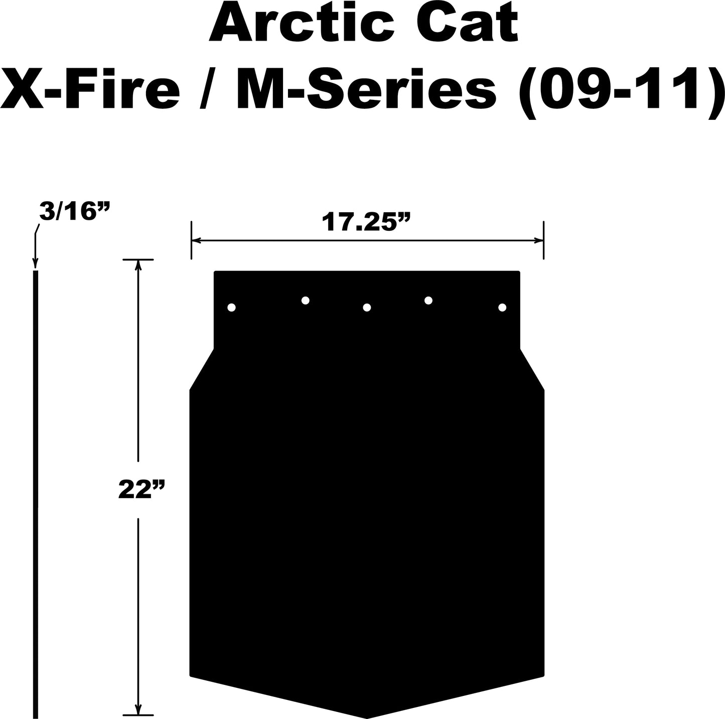 Pdp Snowflap  Arctic Cat M-Series/X-Fire 09-11