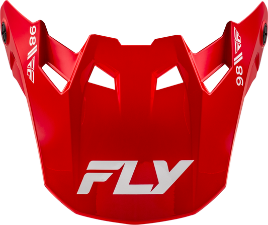 Fly Racing Formula Cc Objective Visor Red/White Yl/Sm