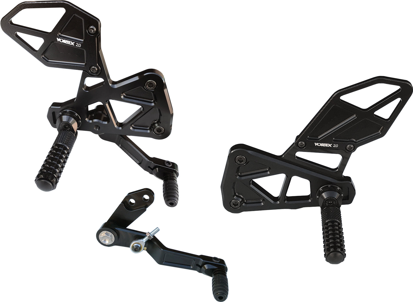 Vortex Rear Set Complete Blk Suz • #3-RS591K