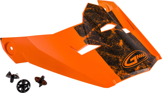 Gmax Visor W/Screws Dominant Mx-46 Matte Orange/Black Md-2X