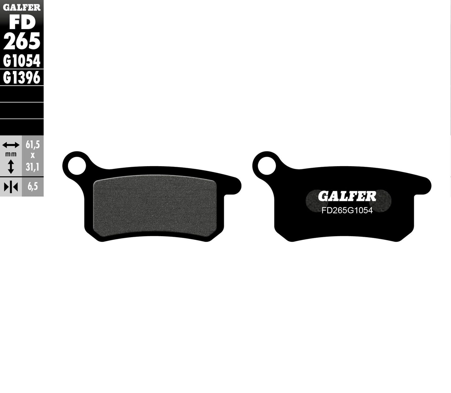 Galfer Brake Pads Semi Metallic Fd265G1054