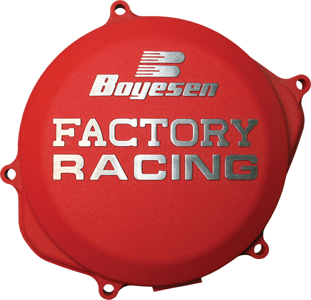 Boyesen Factory Racing Clutch Cover Red • #59-7213R