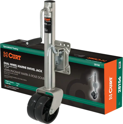 Curt CURT 1500 POUND DUAL WHEEL MARINE JACK