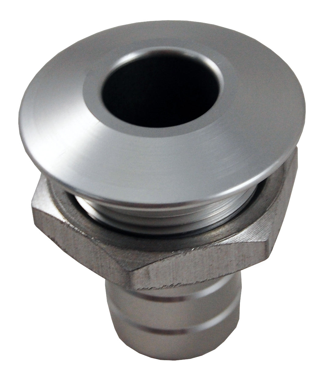 Blowsion Billet Thru-Hull Water Fitting Bilge Pump Outlet Natural