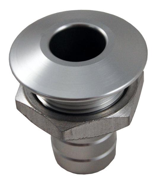 Blowsion Billet Thru-Hull Water Fitting Bilge Pump Outlet Natural