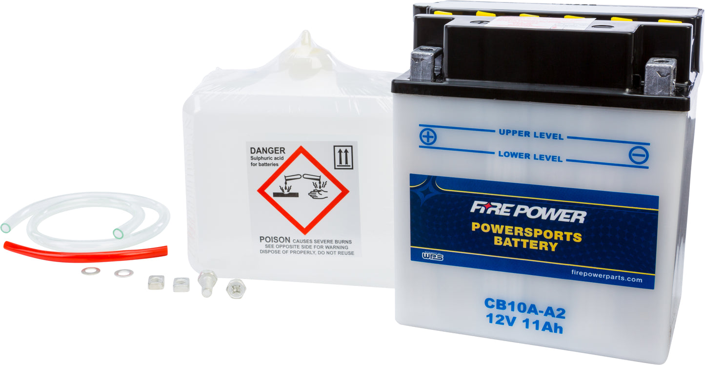 Fire Power Battery W/Acid Cb10A-A2 12V Heavy Duty