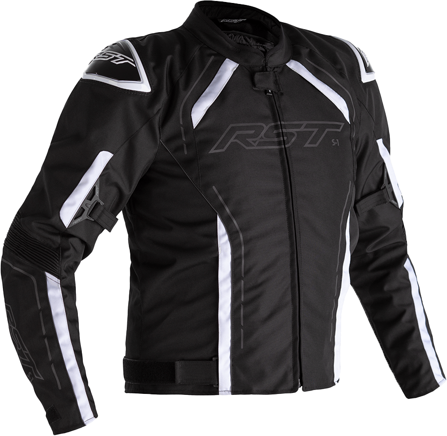 Rst S1 Ce Jacket Black/Black/White Textile 3Xl