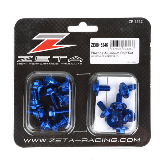 Zeta Aluminum Bolt Kit Blue • #634-8354B