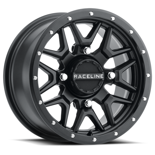 Raceline Krank Wheel 14X7 4/110 5+2 (+10Mm) Black