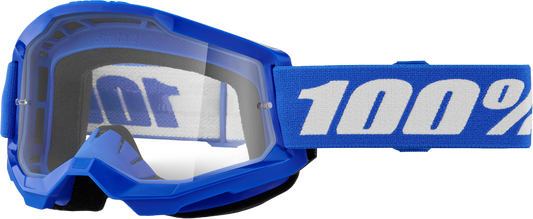 100-Percent Strata 2 Goggle Blue Clear Lens