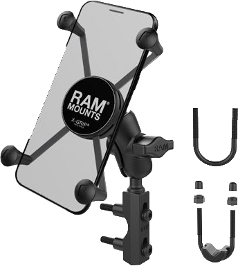 Ram X-Grip Large Phone Mount W/Brake/Clutch Res Base Short