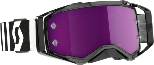 Scott Prospect Racing Goggle Blk/ Wht Purple Chrome Works