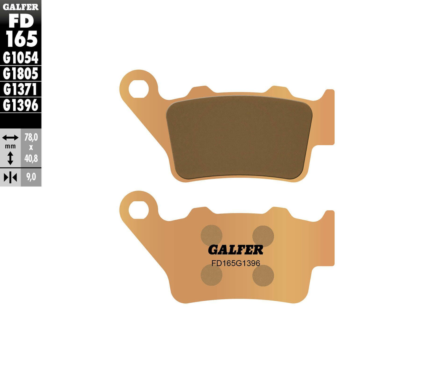 Galfer Brake Pads Sintered Fd165G1396