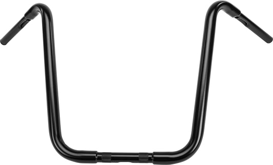 Harddrive Ape Hanger 1-1/4" Black 18" 1" Thru Clamp - Cable