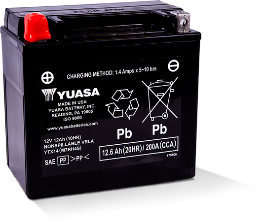 Yuasa YTX Battery Sealed Factory Activated