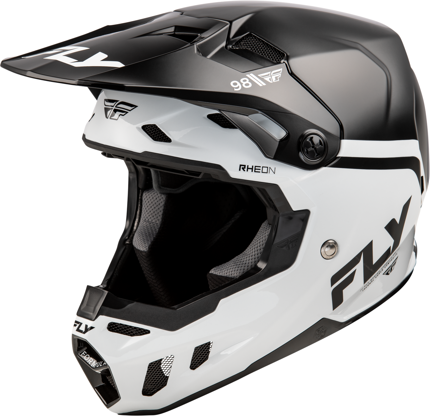 Fly Racing Formula Cc Objective Helmet Black/White Xl