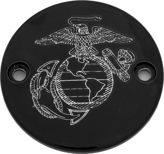 Custom Engraving M8 Timer Cover Marine Ega Black