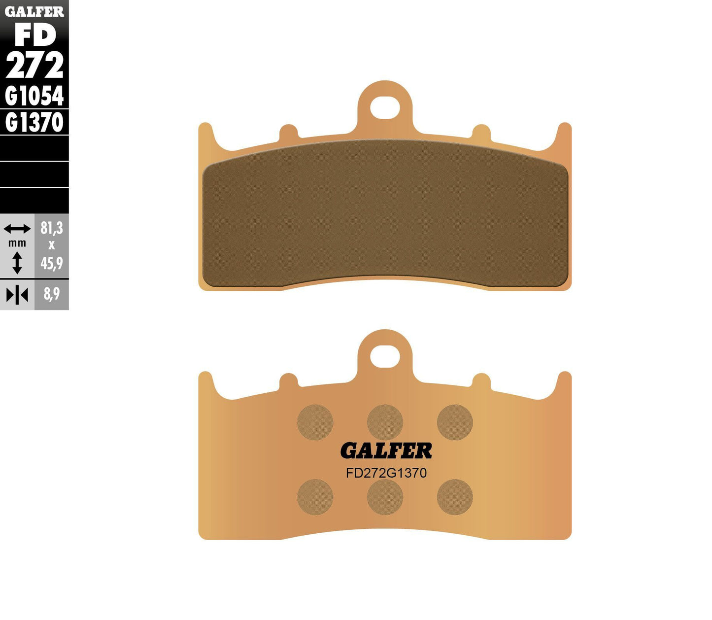 Galfer Brake Pads Sintered Fd272G1370