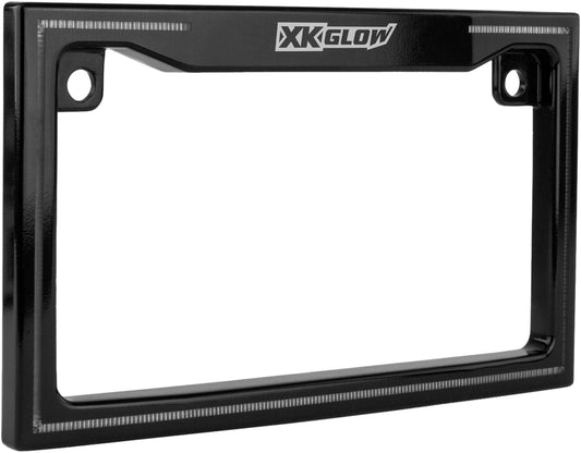 Xk Glow Motorcycle LED License Plate Frame w/Running Turn & Brake