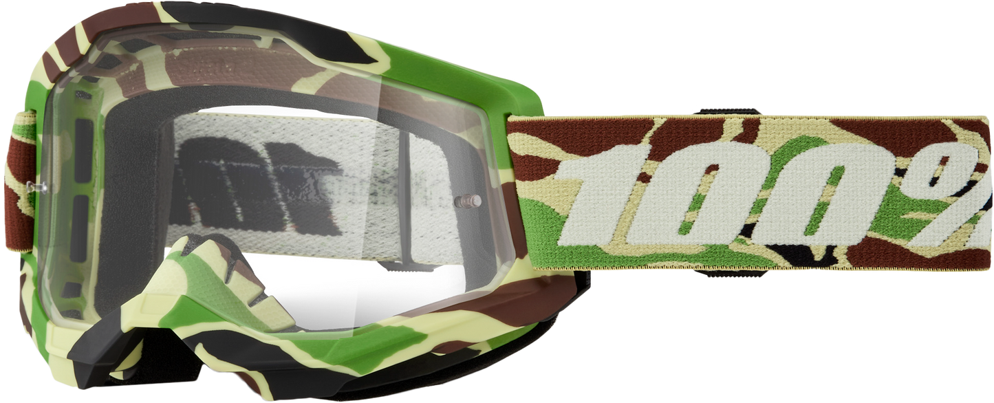 100-Percent Strata 2 Goggle War Camo Clear Lens