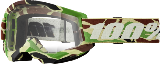 100-Percent Strata 2 Goggle War Camo Clear Lens