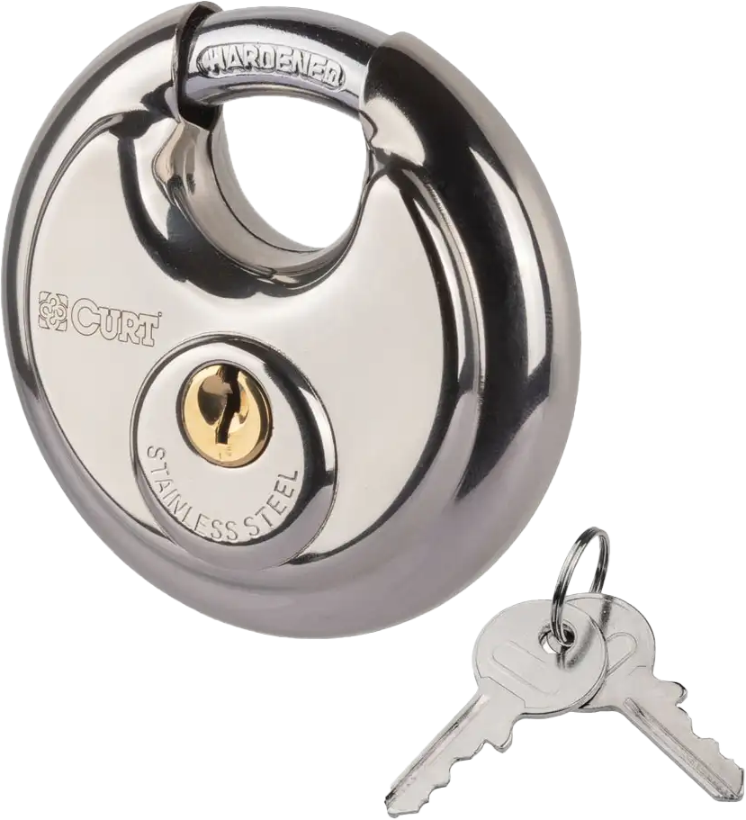 Curt Stainless Steel Round Padlock