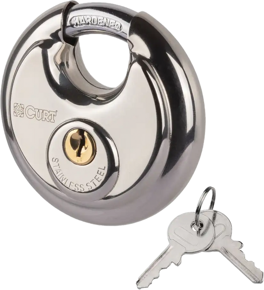 Curt Stainless Steel Round Padlock