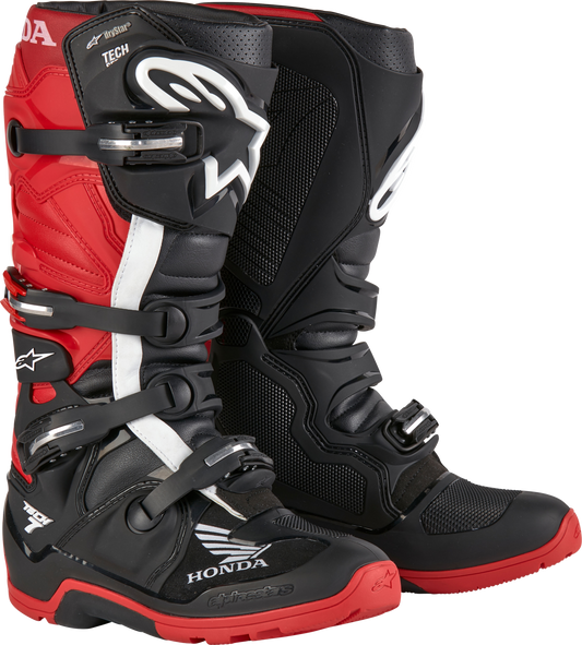 Alpinestars Honda Tech 7 Enduro Drystar Black/Bright Red Sz 8