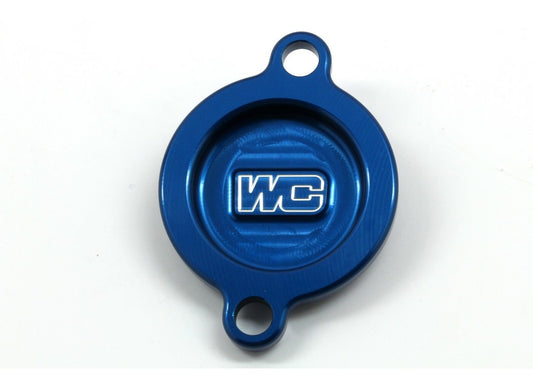 Works Oil Filter Cover Blue Ktm/Hus/Gas • #66-27090