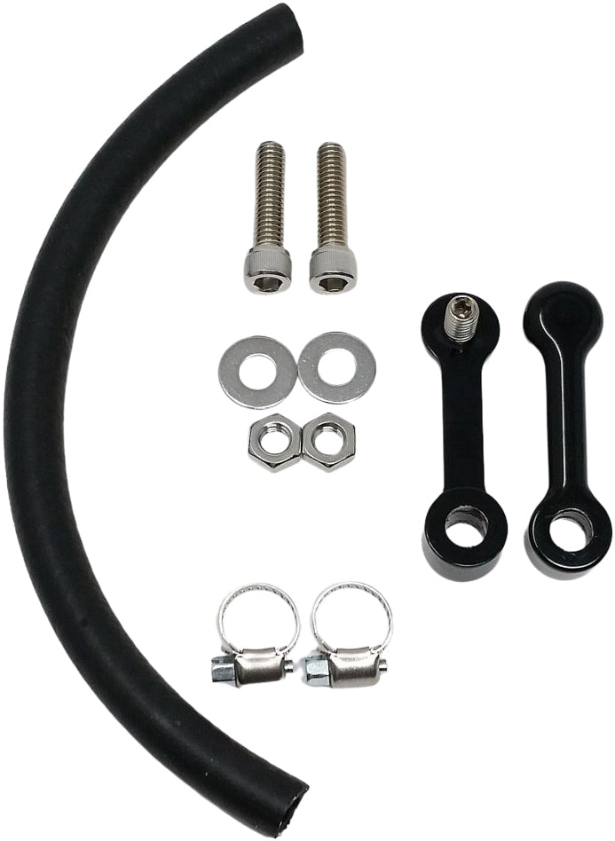 Dk Custom Products Billet Tank Lift Kit 1" `99-Up Touring Powder Coat Blk