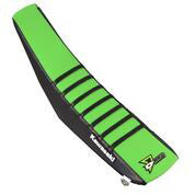 D-Cor Seat Cover Black/Green Black Ribs Kx450