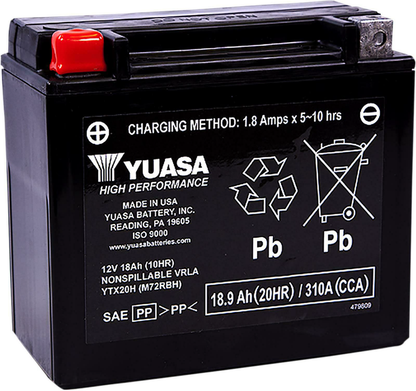 Yuasa YTX Battery Sealed Factory Activated