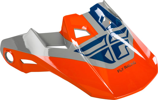 Fly Racing Formula Visor Grey/Orange/Blue Xl-2X