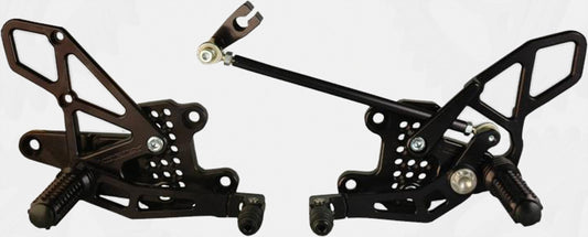 Vortex Rear Set Complete Blk Hon • #3-RS273K