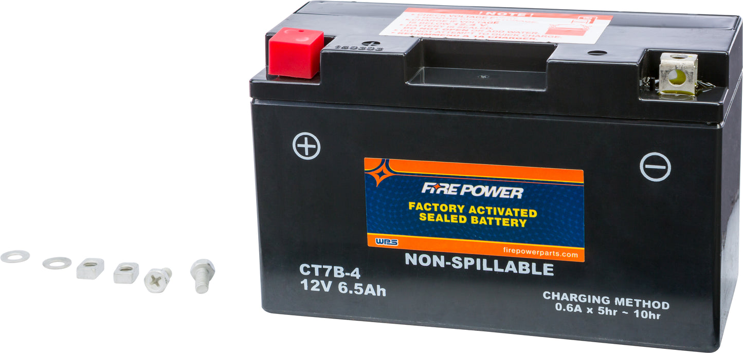 Fire Power Battery Ct7B-4 Sealed Factory Activated