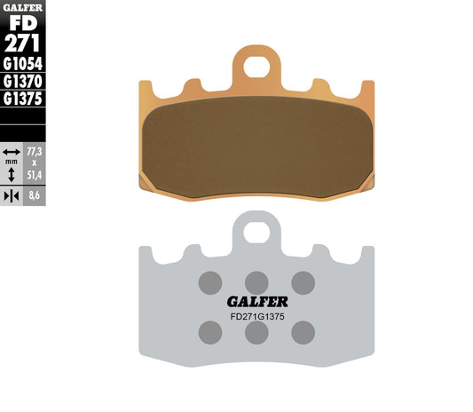 Galfer Brake Pads Sintered Ceramic Fd271G1375