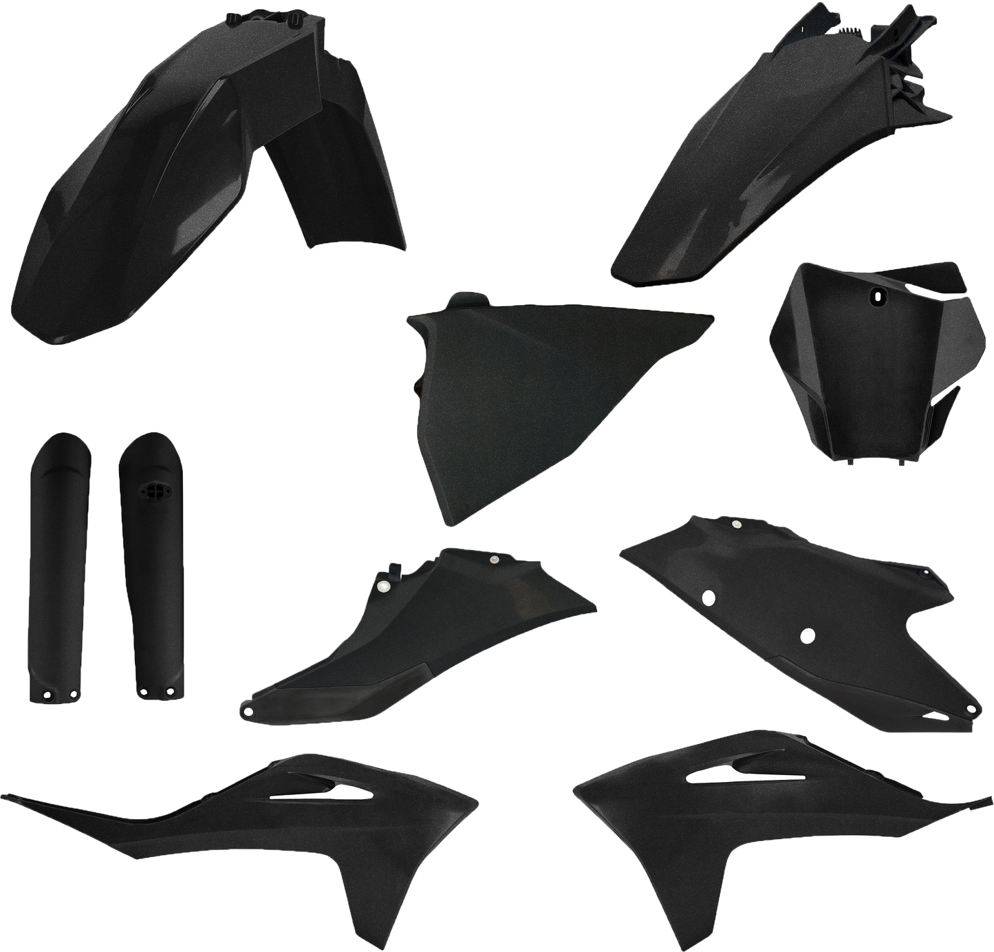 Acerbis Full Plastic Kit Gas Black Metallic