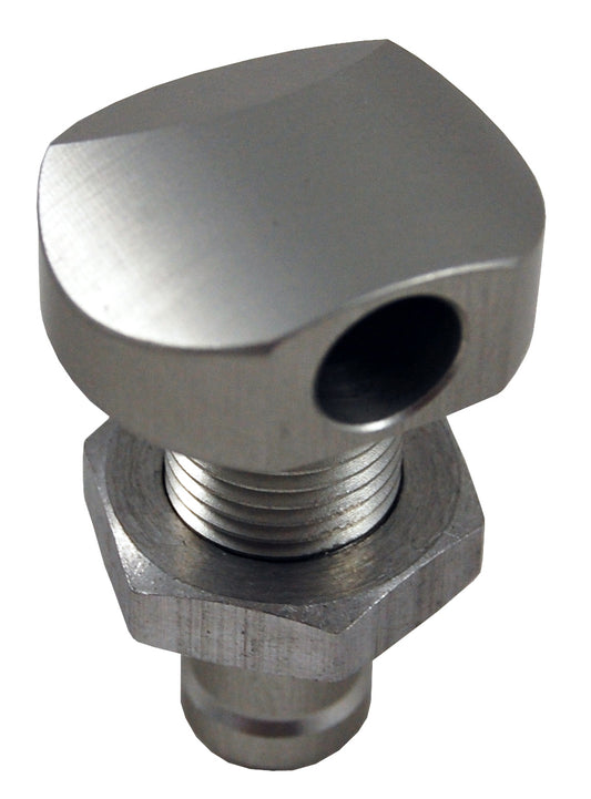 Blowsion Billet Thru-Hull Water Fitting Polished 3/8" 90 Deg.
