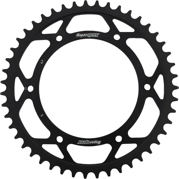 Supersprox Rear Sprocket Steel 47T-520 Blk Apr/Bmw
