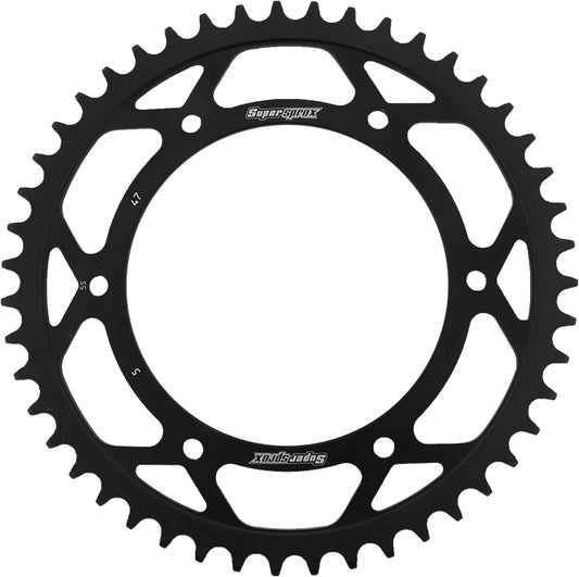 Supersprox Rear Sprocket Steel 47T-520 Blk Apr/Bmw