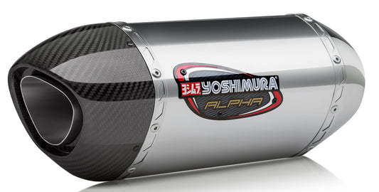 Yoshimura Exhaust Signature Alpha Slip-On Ss-Ss-Cf • #960-1455