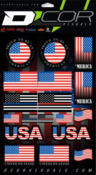 D-Cor Usa Sticker Sheet