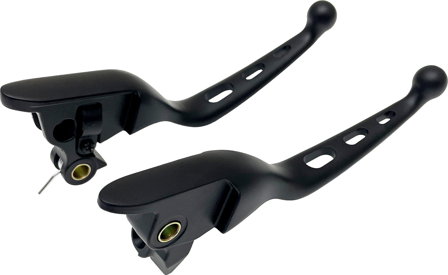 Harddrive Tri-Hole Lever Set Black Flt `21-22 Cbl Clutch